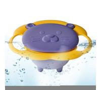 Générique Todddler Gyro Bowl |19x17x7cm Gyro Rotating Bowls - Spill-Proof Anti-Fall 360 Degrees Rotating Convenient Cleaning Gyroscopic Smooth Bowl For Girls Children Boys