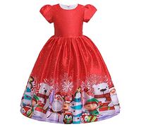 Générique Toddler BéBé Filles Tenues Santa Princess Party Tutu, Tenue De NoëL pour Petite Fille My 1st Christmas Romper Bodysuit Costume de Noël Robe Noel Fille 2 Ans Robe Rouge Noel Bebes