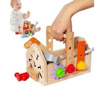 Générique Toddler Educational Kids Toys, Creative with Toolbox Case, Pretend Play Tool Kit for Building and Learning, Boys, Girls, Home, Preschool, Daycare, Birthday, Early Education