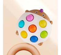 Générique Toddler Fidget Toy Board - Texture en Silicone, Squeeze Design | Accessoires de Stimulation apaisant pour Tout-Petits, d'apprentissage préscolaire, Le Stress éducatif Straitement Senso