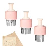 Générique Toddler Food Cutter - Sandwich Cutter Tool | Stainless Steel Kitchen Knife Set Knife | Serrated Edges Peeler Cutting Board | | Crinkle Cutters With Cutting Boards For Boys Girls Birthday