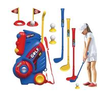 Générique Toddler Golf Set, Portable Golf Club, Sports Toy, Backyard Garden Lawn Game, Fun Practice Kit for Home Indoor Birthday Party Christmas Girl Training Play, 8.66x5.31x14.37 inches
