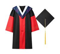 Générique Toge de Doctorat Tenue de Directeur de Thèse Costume de Cérémonie Toge de Licence Pour Adulte Tenue de Spectacle Pour Séance Photo de Diplôme Universitaire Vêtement de Cérémonie