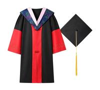 Générique Toge de Doctorat Tenue de Directeur de Thèse Costume de Cérémonie Toge de Licence Pour Adulte Tenue de Spectacle Pour Séance Photo de Diplôme Universitaire Vêtement de Cérémonie