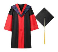 Générique Toge de Doctorat Tenue de Directeur de Thèse Costume de Cérémonie Toge de Licence Pour Adulte Tenue de Spectacle Pour Séance Photo de Diplôme Universitaire Vêtement de Cérémonie
