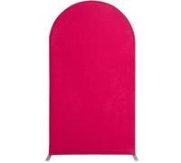 Générique Toile de Fond pour Arche de Mariage, Toile de Fond en élasthanne Extensible sans Plis, Toile de Fond Décorative pour Fête d'anniversaire, Cérémonie de Mariage, Belvédère,Rose Red,180 * 80cm