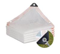 Générique Toile De Parasol 85% 1x4m 2x9m 3x8m Taux D'Ombrage Protection Solaire des Plantes Couverture Serre en Tissu BâChe Maille Jardin ExtéRieur Cour Pelouse,Blanc(1x10m/3.3x32.8ft)