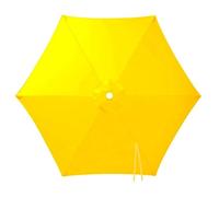 Générique Toile de Parasol Déporté Remplacement Canopy 6 Baleines, 2 2.15 2.3 2.5 2.7 2.8 3.0m Auvent de Remplacement pour Parasol, Protection UV, pour Terrasse Jardin Plage(Yellow,2.30m/7.5ft)