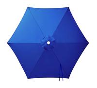 Générique Toile de Parasol Déporté Remplacement Canopy 6 Baleines, 2 2.15 2.3 2.5 2.7 2.8 3.0m Auvent de Remplacement pour Parasol, Protection UV, pour Terrasse Jardin Plage(Blue,2.15m/7.1ft)