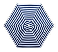 Générique Toile de Parasol Déporté Remplacement Canopy 6 Baleines, 2 2.15 2.3 2.5 2.7 2.8 3.0m Auvent de Remplacement pour Parasol, Protection UV, pour Terrasse Jardin Plage(Blue-White,2.70m/8.9ft)