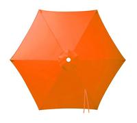 Générique Toile de Parasol Déporté Remplacement Canopy 6 Baleines, 2 2.15 2.3 2.5 2.7 2.8 3.0m Auvent de Remplacement pour Parasol, Protection UV, pour Terrasse Jardin Plage(Orange,2.50m/7.5ft)
