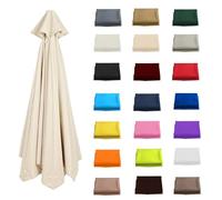 Générique Toile De Parasol Remplacement 2.0-4.0m 6/8 Baleines, Auvent de Remplacement Parasol déporté Pour jardin, terrasse, cour, plage, piscine, marché(Haut foncé,3.0m/Baleines)