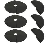 Générique Toile de Protection Anti-Mauvaises Herbes 6 Pièces Non Tissée 52 CM de Diamètre avec 20 Piquets pour Jardinage Barrière Anti-Racines Solide et Tapis de Paillage Respirant pour