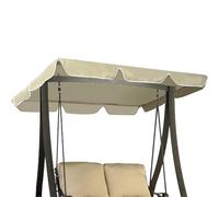Générique Toile de Rechange pour Balancelle Auvent de Balançoire d'extérieur Couverture Supérieure de Remplacement for Porche Meubles de Siège for Patio Balançoire de Extérieur,Beige,249x185x18cm