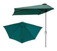 Générique Toile De Rechange pour Demi-Parasol 270cm 5 Baleines, Auvent De Parapluie, Housse De Parasol De Jardin Terrasse, Housse De Rechange pour Parasol en Tissu Supérieur(Green)