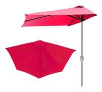 Générique Toile De Rechange pour Demi-Parasol 270cm 5 Baleines, Auvent De Parapluie, Housse De Parasol De Jardin Terrasse, Housse De Rechange pour Parasol en Tissu Supérieur(Red)