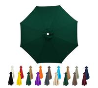 Générique Toile De Rechange pour Parasol 2.5m 2.7m 3.0m Housse De Rechange Auvent De Parasol De Terrasse 8 Baleines