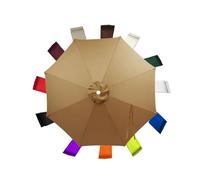 Générique Toile de rechange pour parasol 3.5m et4.0M8 baleines Auvent de remplacement pour parasol droit Anti-UV Livré sans mât