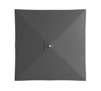 Générique Toile De Rechange Pour Parasol De Jardin Carré 2,0 X 2,0 M, Auvent De Remplacement Pour Parasol,résistante À La Décoloration (gray,2X2.0M)