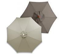 Générique Toile de Rechange pour Parasol de terrasse de 2.3 m, 2.7 m, 3.0 m, 6/8 Baleines Auvent épaisse pour Parapluie, Housse de Parasol de Secours pour Jardin, Robuste(Taupe,6 Baleines 250cm)