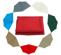 Générique Toile De Rechange pour Parasol Demi-Cercle 2,70 M Et 3,0 M, Dessus De Parapluie De Remplacement (Armature Non Incluse)(Red,2.70m/9')
