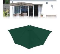 Générique Toile De Rechange pour Parasol Demi-Rond Parla 270cm UV 50+，pour Terrasse, Jardin, Balcon Piscine, Seulement La du Parapluie(Green)