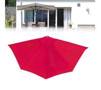 Générique Toile De Rechange pour Parasol Demi-Rond Parla 270cm UV 50+，pour Terrasse, Jardin, Balcon Piscine, Seulement La du Parapluie(Red)