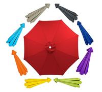 Générique Toile De Rechange pour Parasol Déporté 8 Baleines 2.3m/2.5m/3.0m Housse De Rechange pour Parasol D'extérieur