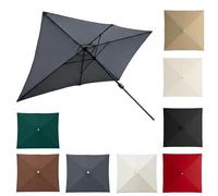 Générique Toile De Rechange Pour Parasol Rectangulaire Carré 4/6/8 Baleines Dessus De Parapluie De Remplacement Pour Parasol De Terrasse Facile À Installer(Gray,2.70m x2.70m)