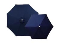 Générique Toile De Rechange pour Parasol, Toile Parasol 2.0-4.0m 8 Baleine/6 Baleine pour Un Parasol Déport Parasol De Terrasse Tissu De Polyester(Navy Blue,(6Rib) 2.7m/8.8ft)
