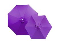 Générique Toile De Rechange pour Parasol, Toile Parasol 2.0-4.0m 8 Baleine/6 Baleine pour Un Parasol Déport Parasol De Terrasse Tissu De Polyester(Purple,(6Rib) 3.0m/9.8ft)