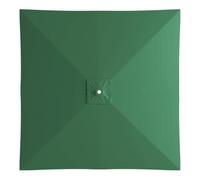 Générique Toile de Remplacement Parasol Carré 8 Baleines Tissu Résistant à la Décoloration et Imperméable (Dark green,3 * 3m)