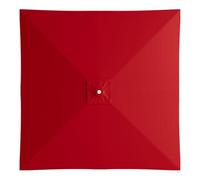 Générique Toile de Remplacement Parasol Carré 8 Baleines Tissu Résistant à la Décoloration et Imperméable (red,2.5 * 2.5m)