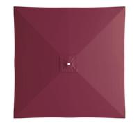 Générique Toile de Remplacement Parasol Carré 8 Baleines Tissu Résistant à la Décoloration et Imperméable (Burgundy,3 * 3m)