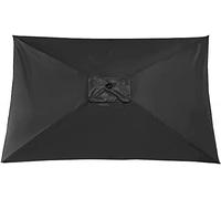Générique Toîle De Remplacement Pour Parasol Florida, 3x2m Pour Parasol De Jardin, Toile De Rechange Pour Pare-Soleil De Jardin Pour Terrasse, Cour, Plage-Black