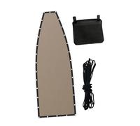 Générique Toile de Remplacement pour Transat de Jardin Chaise de Plage et Fauteuil de Patio Tissu Doux Résistant Aux Intempéries pour L'Été, Kaki avec Poche