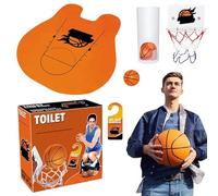 Générique Toilet Basketball Game - Jeu Panier Slam Dunk pour Toilettes, Set Intérieur Amusant, Nouveauté Fête, Activité Humoristique Salle De Bain | Panier Intérieur pour Et Adultes