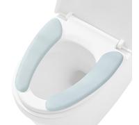 Générique Toilet Seat Cover Pads - Washable Soft Mat, Home Hygiene Solution, with Easy Handling | Toilet Seat Warmer for Bathroom, Commode, Household, Dormitory, Apartment, Seniors, Adult