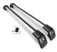 Générique Toit À Rail Transversau pour Mazda CX-50 CX50 2023 2024 2025 Barres Toit Verrouillables Porte-Bagages Transversales Barre Kayak Bagages 2 Pièces Porte Bagage Voiture(Black withSilver)