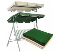 Générique Toit de Rechange pour Balancelle de Jardin Imperméables Balançoire de Jardin Auvent Pivotant Coupe Vent Toile de Rechange pour Balancelle Jardin Exterieur