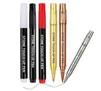 Générique Tombstone Marker Pen - Stone Restoration Tool, 6 Piece Multi Pack with Fine Tip, Weatherproof Acrylic Paint, Waterproof Permanent Ink, Memorial Repair Set for Outdoor Cemetery Church