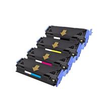 Générique Toner Cartridge， Ensemble de 4 Toners Q6000A -3A, compatibles avec Les imprimantes HP 124A 1600 2600 2600n 2605dn 2605,for Printer Accessories
