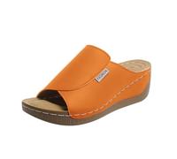 Générique Tongs À Semelle Compensée Pour Femmes Orthopédique Grandes Tailles - Brides Larges Bout Ouvert Sandales Plage Élégantes Chaussons De Plage Antidérapant Mule D'Été Femmes