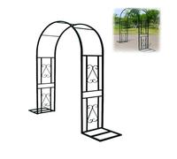 Générique Tonnelle de Jardin en métal de 230 cm de Haut et 340 cm de Large - Élégante Arche de Jardin et pergola pour Plantes grimpantes, décorations de Mariage et événements en Plein air.