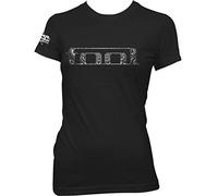 Générique Tool 'Eyes Logo' (Black) Womens Fitted T-Shirt (Small)