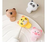 Générique Toothbrush Head Cover - Toothbrush Head Protection Cover Animal-Shaped - 4 Pieces Care Accessories, Protective Compact Gadgets for Teens Elderly Women Men Adults Children
