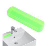 Générique Toothbrush Holder Travel, Portable Brush Toothpaste Case, 8.27x2.17x1.38 inch, Hygienic Multi-Use Organizer, Sturdy Compact Design, Leakproof Storage Box for Bathroom, RV, Camping