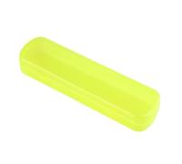 Générique Toothbrush Holder Travel, Portable Brush Toothpaste Case, 8.27x2.17x1.38 inch, Hygienic Multi-Use Organizer, Sturdy Compact Design, Leakproof Storage Box for Bathroom, RV, Camping