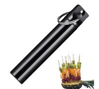 Générique Toothpick Holder Purse, Small Travel Toothpicks Container, 0.67x3.82in Aluminum Alloy Pocket Box, Hygienic Carrying, Convenient Storage Case for Homes, Restaurants, Offices