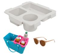 Générique Top Cup Holder Tray Accessory for Large Bogg Bag, Topper Tray Divider and Organizer for Bogg Bag, Snack Box Container Cups Holder Trays Fit for Stanley Cup